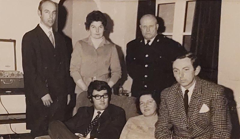 The cast of an unknown play, probably The Waddington Players